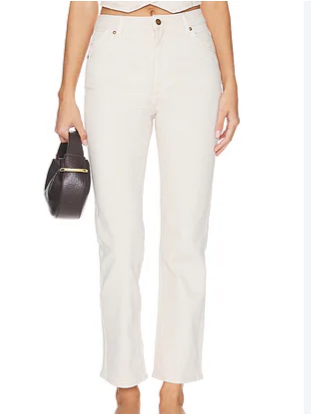 Rolla's original straight jeans in off white